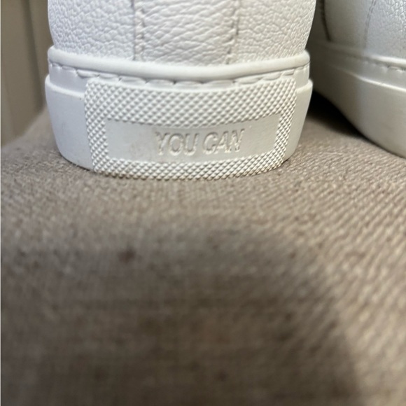 P448 Womens B Star Whiter Sneaker High Top Zipper Gray Laces Size 40 - Picture 5 of 10